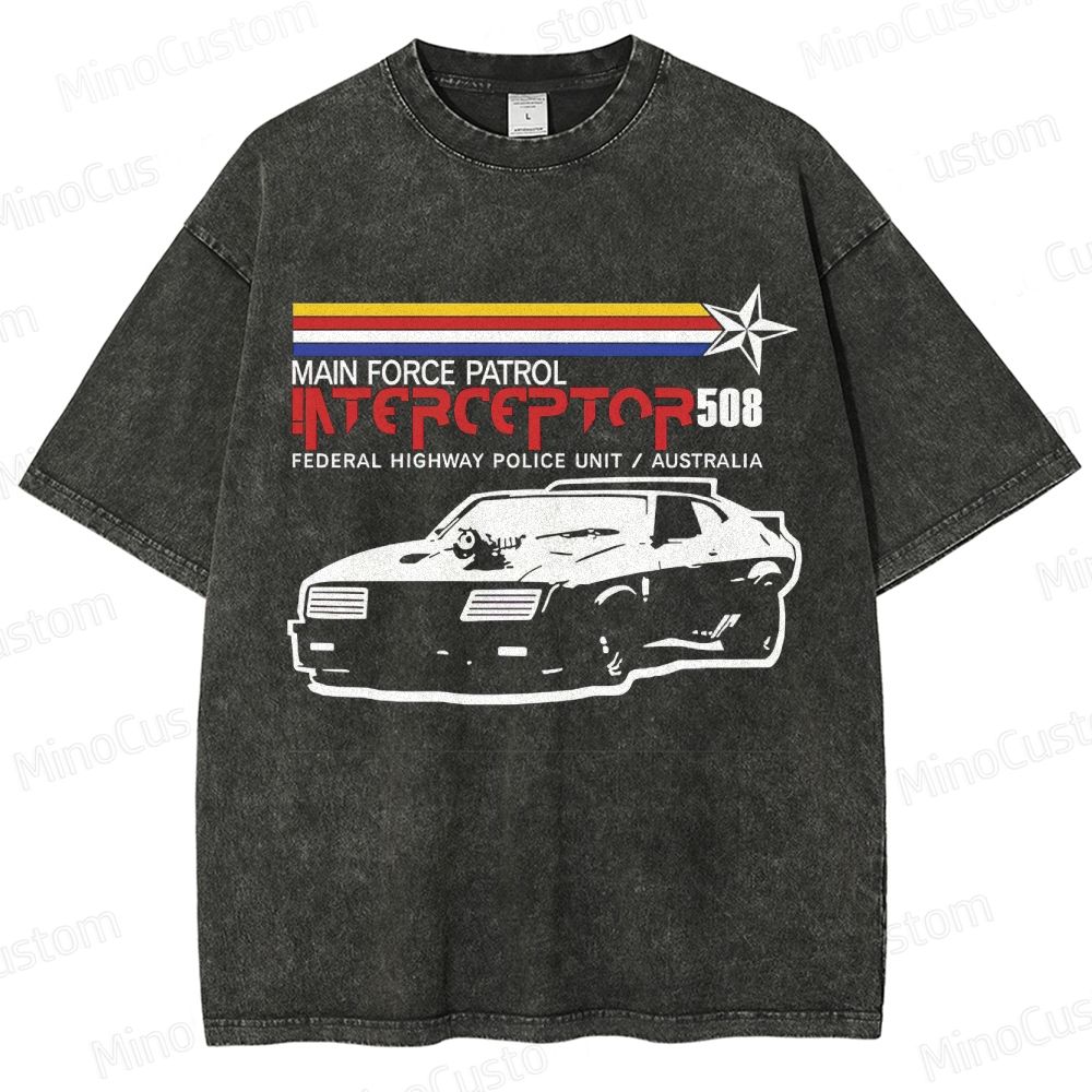 Mad Max Interceptor Vintage Washed T - shirt
