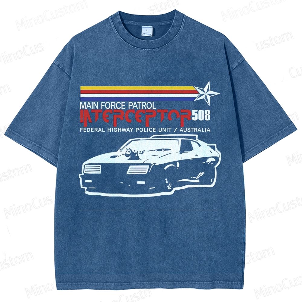 Mad Max Interceptor Vintage Washed T - shirt