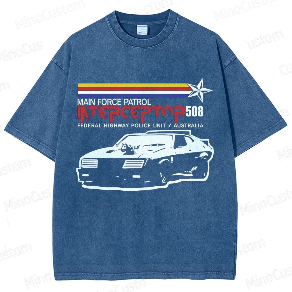 Mad Max Interceptor Vintage Washed T - shirt