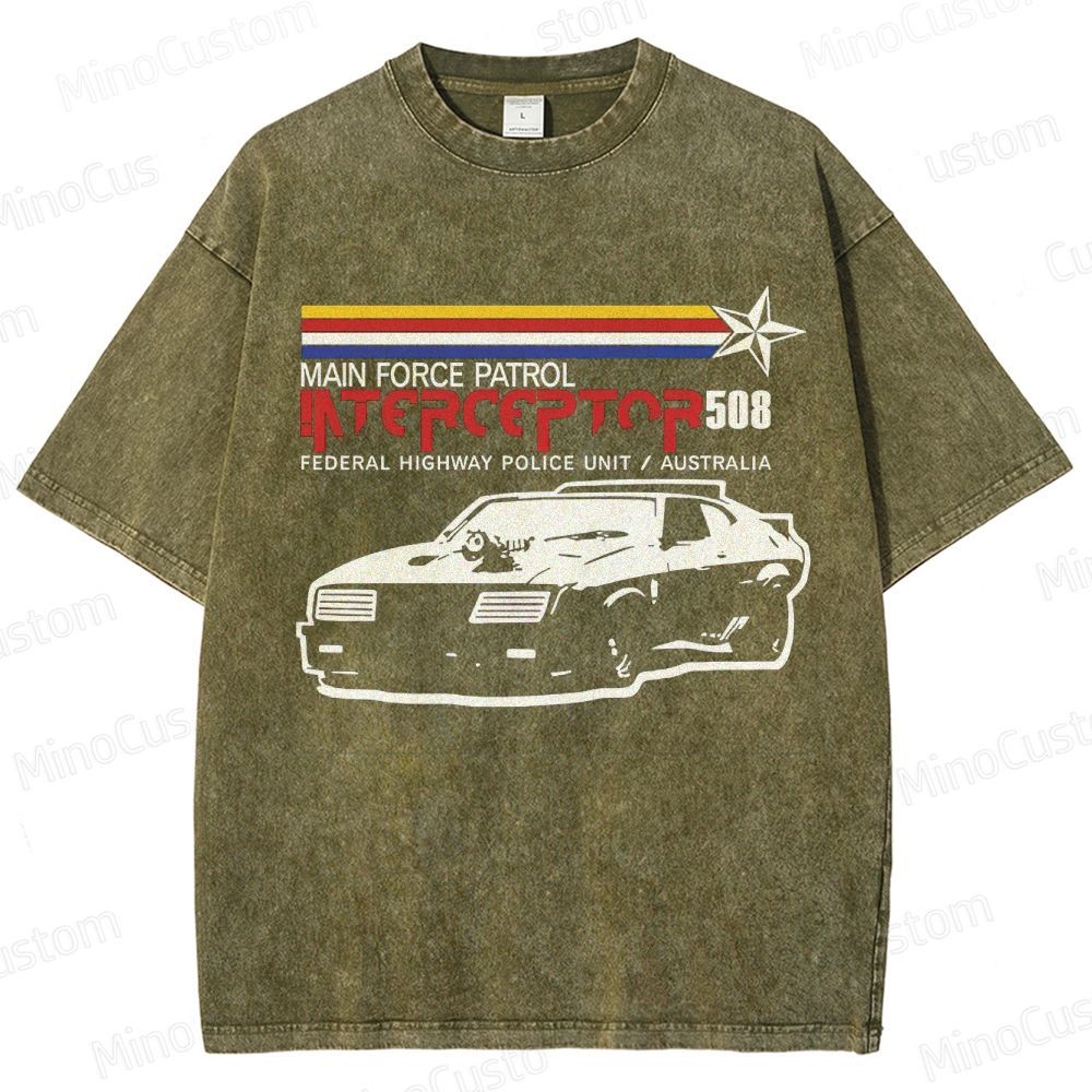 Mad Max Interceptor Vintage Washed T - shirt