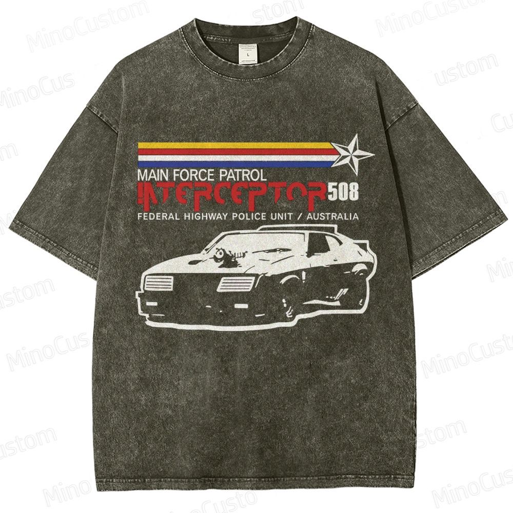 Mad Max Interceptor Vintage Washed T - shirt