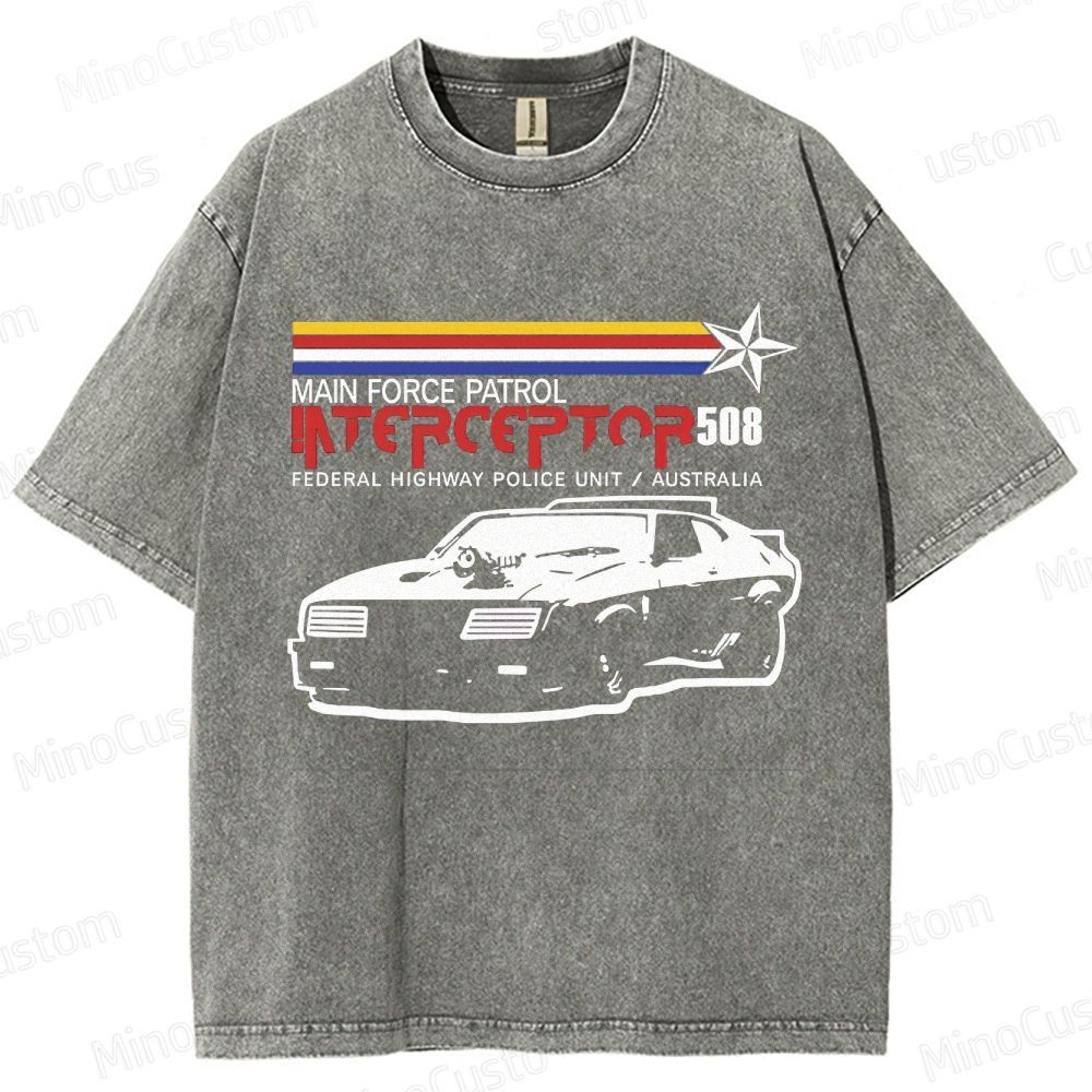 Mad Max Interceptor Vintage Washed T - shirt