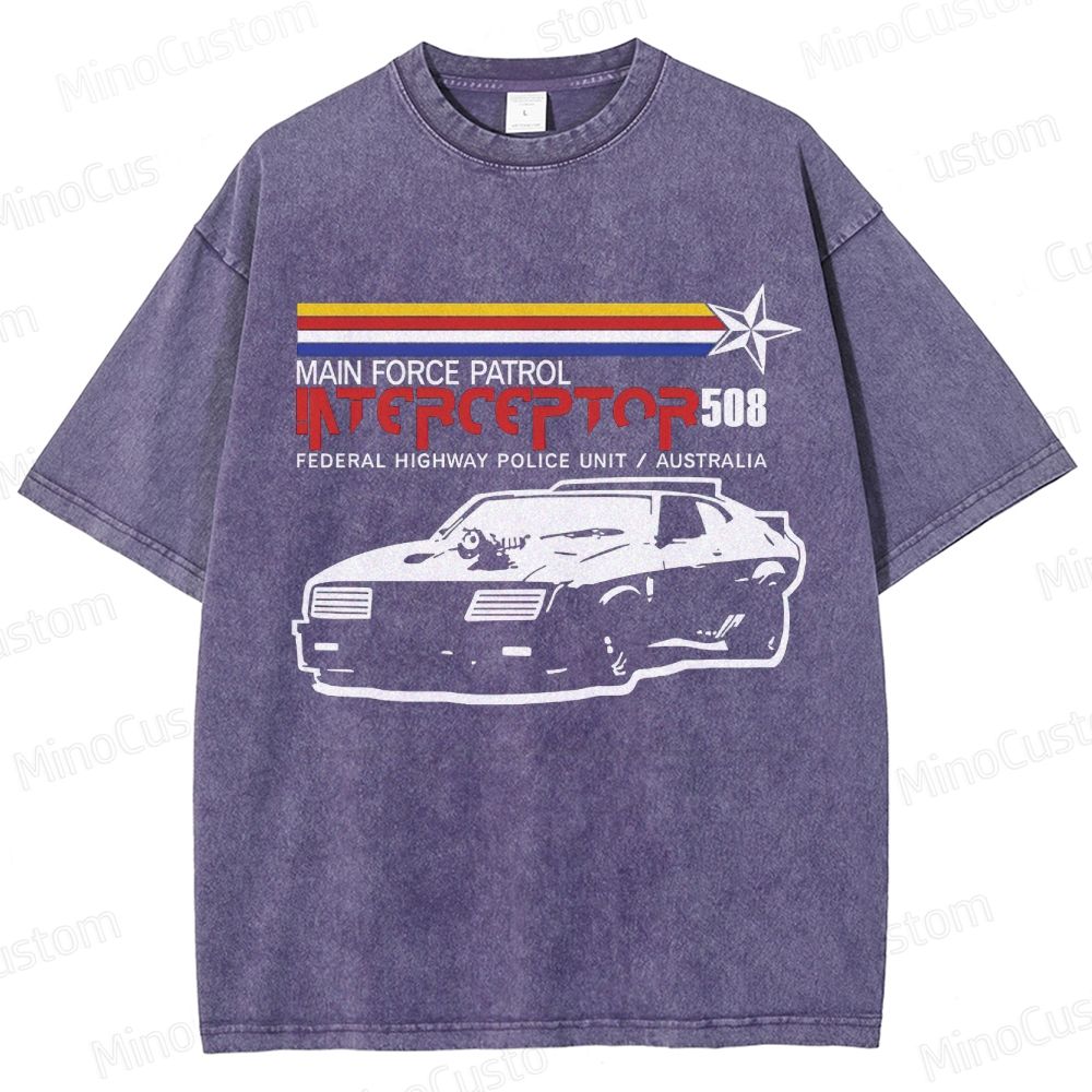 Mad Max Interceptor Vintage Washed T - shirt