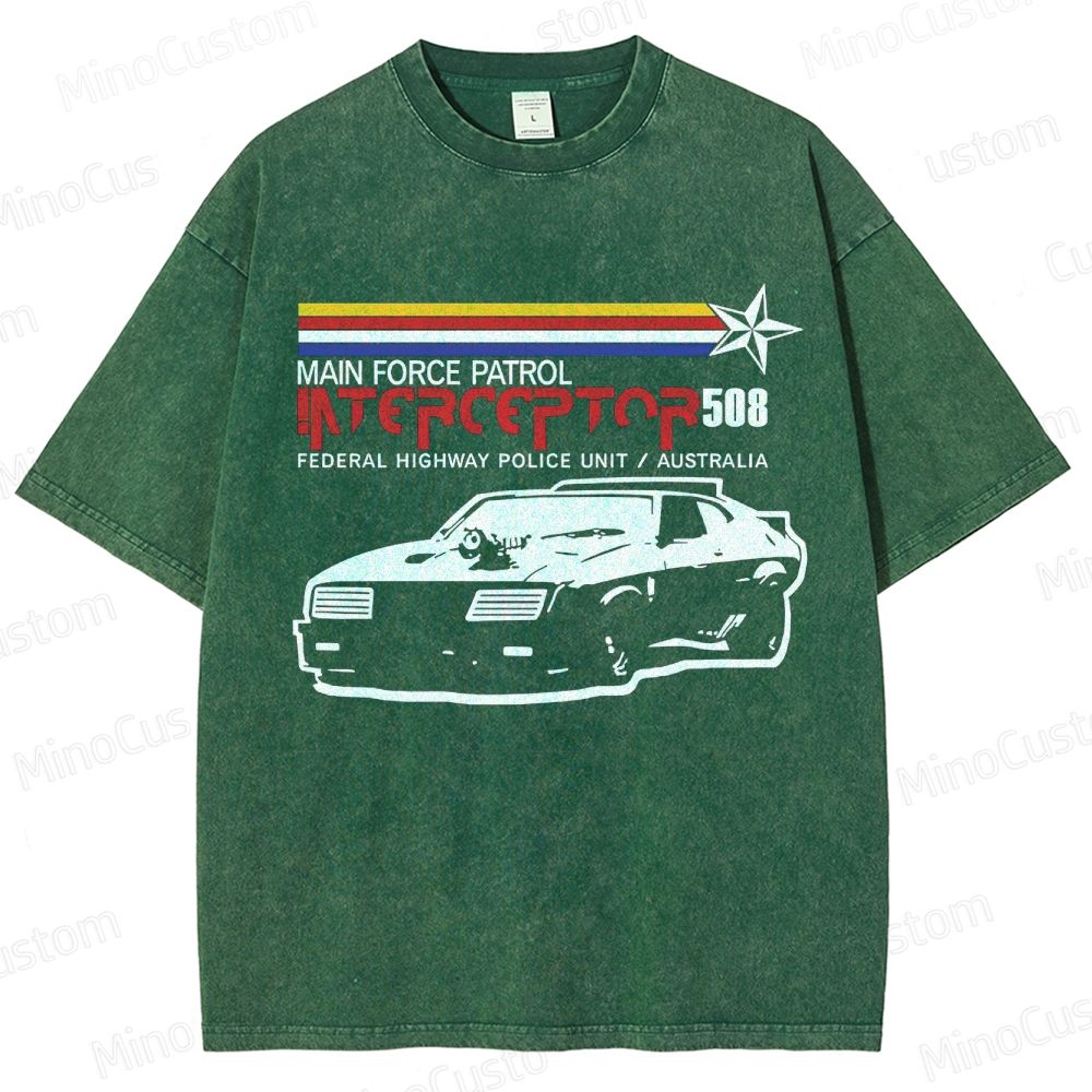Mad Max Interceptor Vintage Washed T - shirt