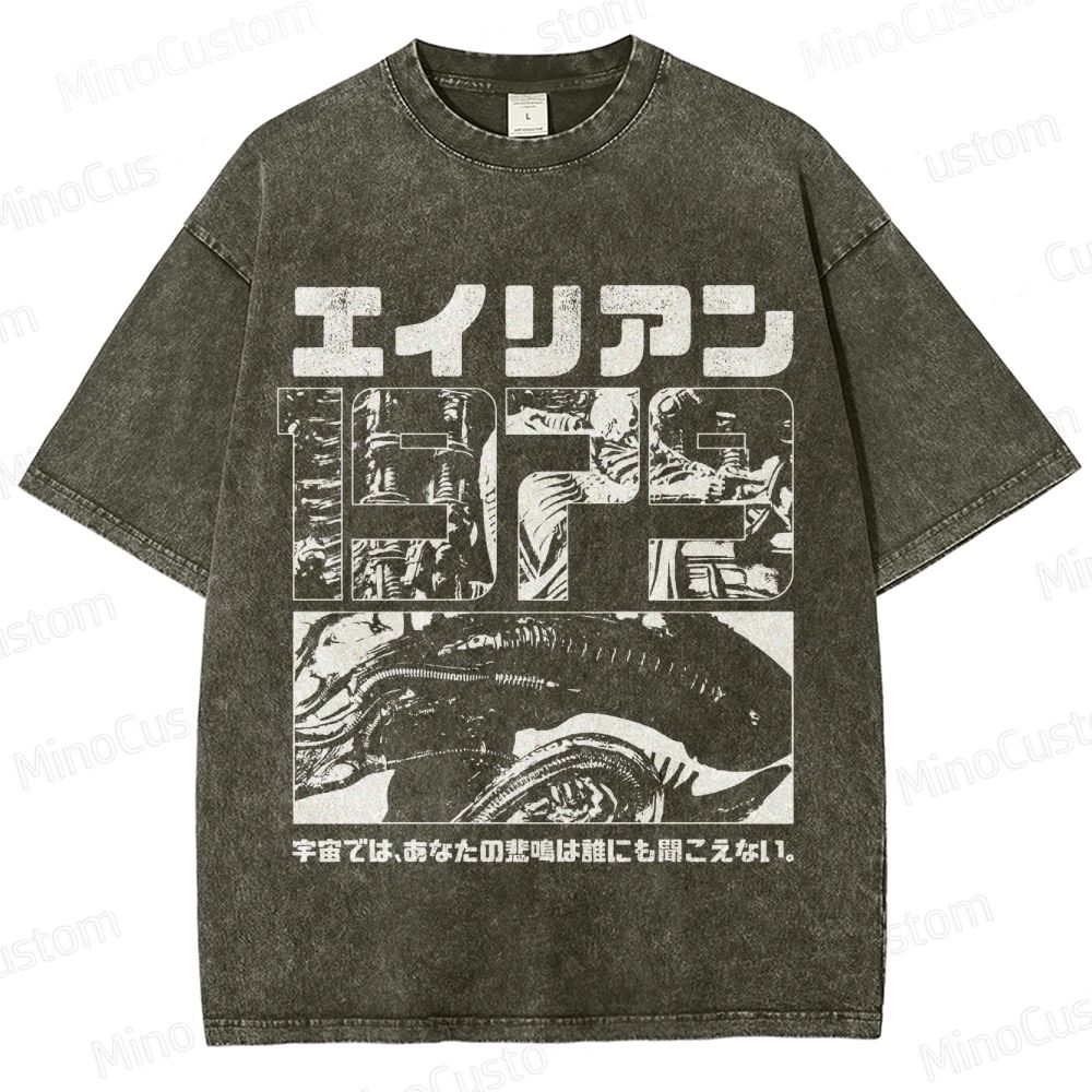Alien Japanese Vintage Washed T - shirt