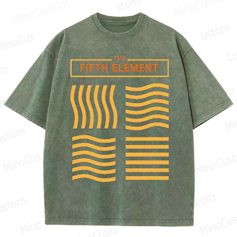 The Fifth Element Vintage Washed T - shirt