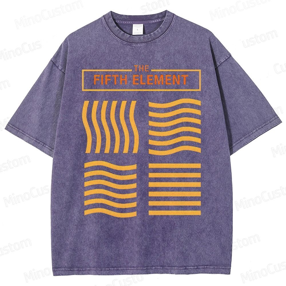 The Fifth Element Vintage Washed T - shirt