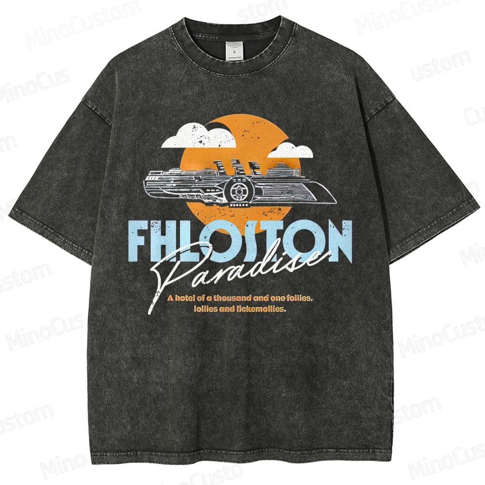 The Fifth Element Fhloston Paradise Vintage Washed T - shirt