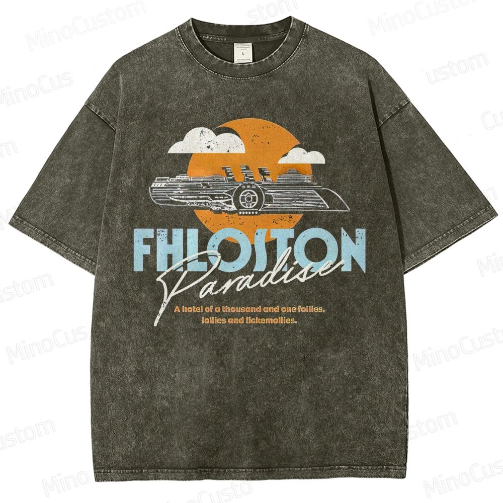 The Fifth Element Fhloston Paradise Vintage Washed T - shirt