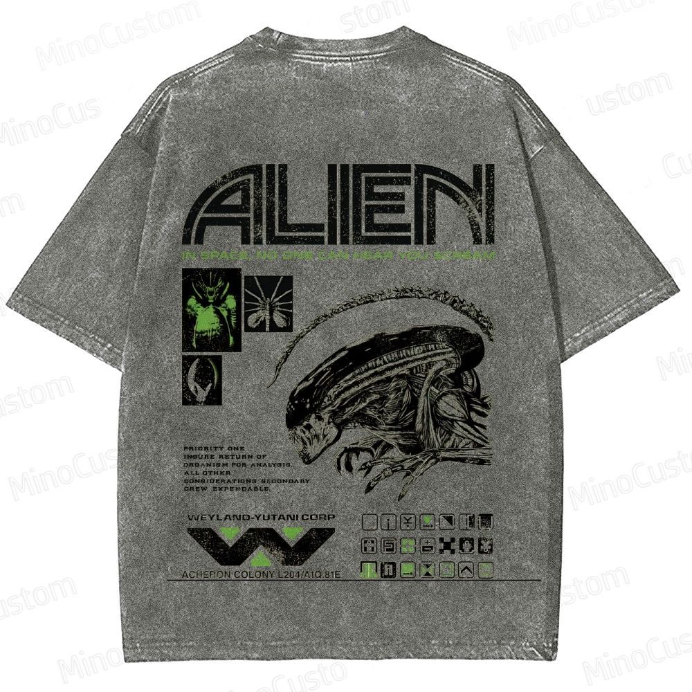 Alien Vintage Washed T - shirt