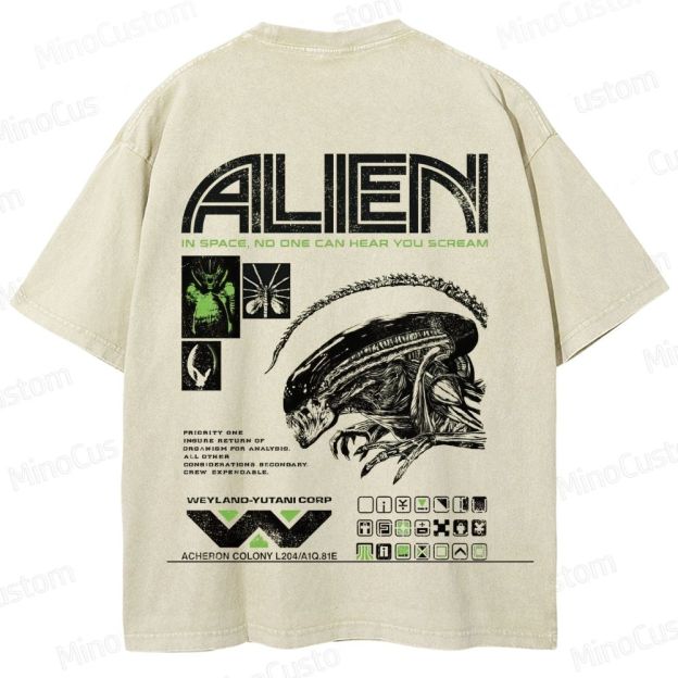 Alien Vintage Washed T - shirt