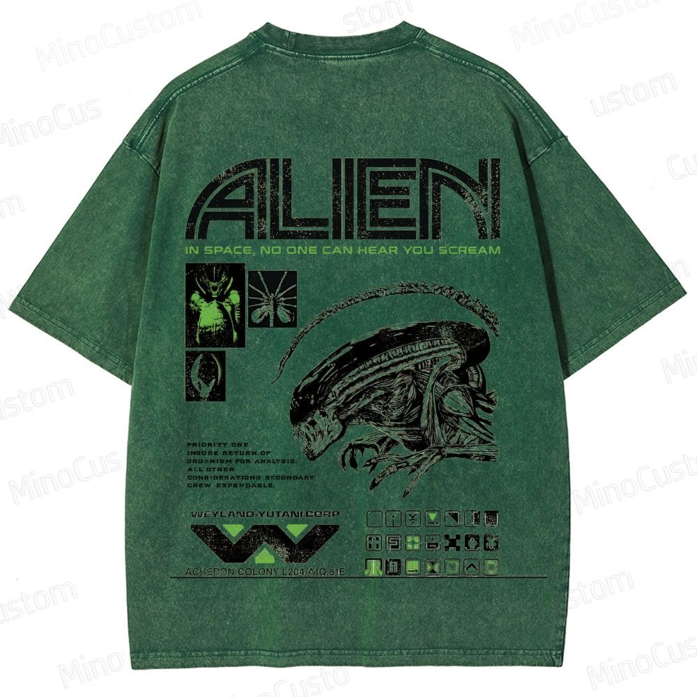 Alien Vintage Washed T - shirt
