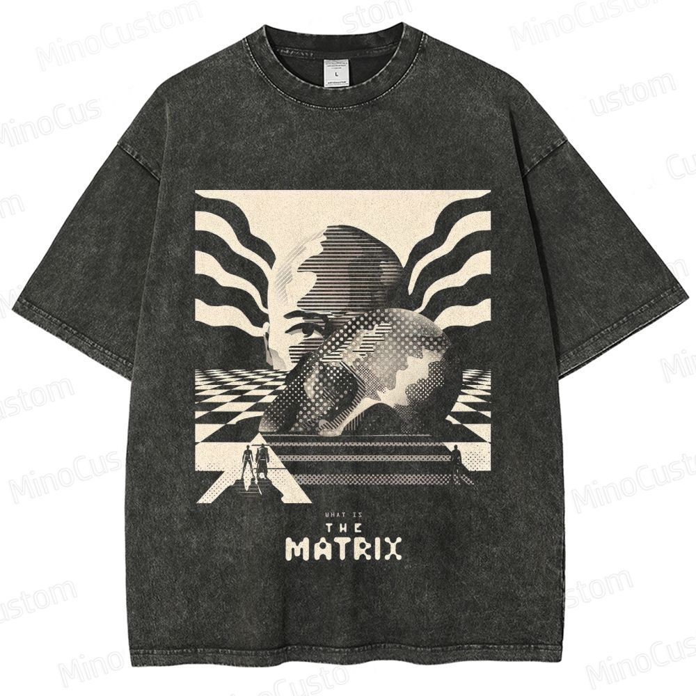 The Matrix Vintage Washed T - shirt