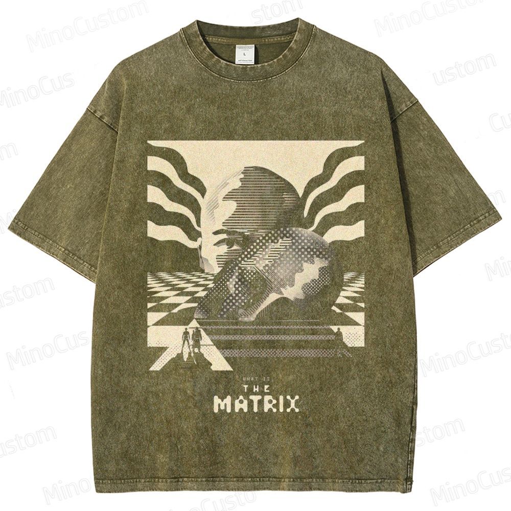 The Matrix Vintage Washed T - shirt