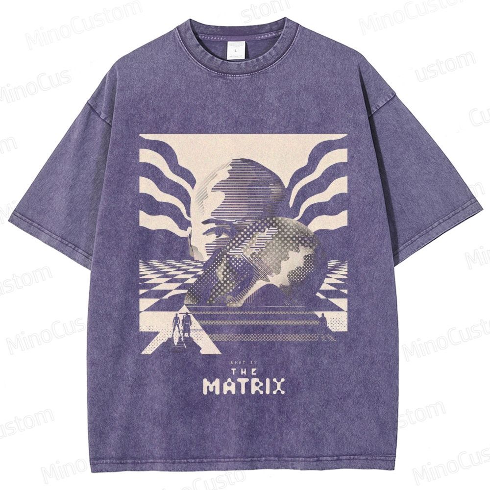 The Matrix Vintage Washed T - shirt