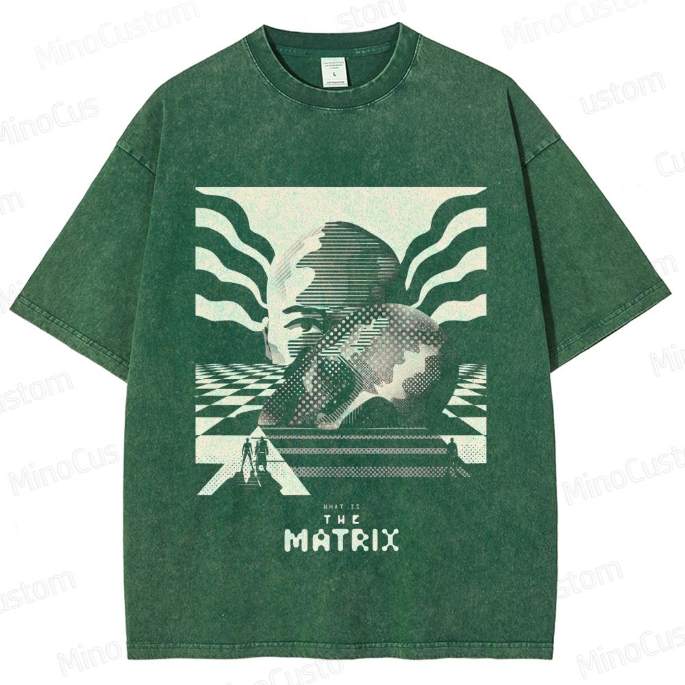 The Matrix Vintage Washed T - shirt