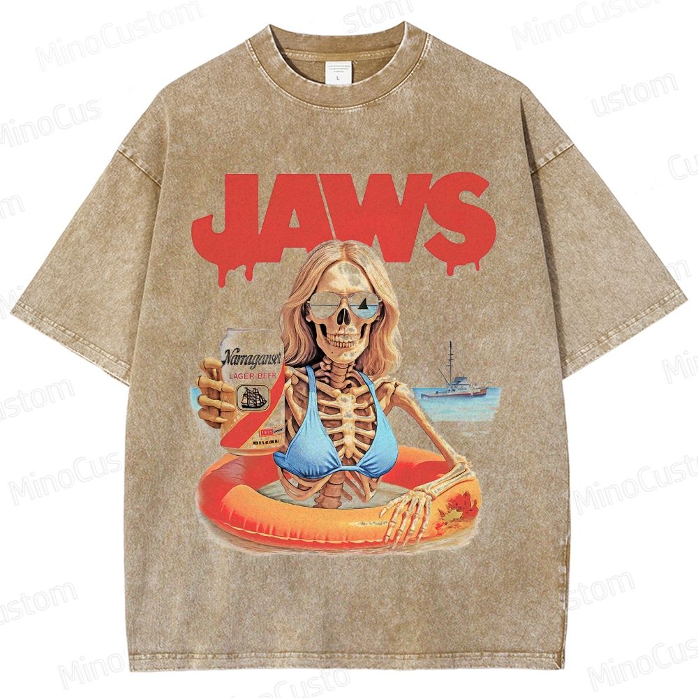 Jaws - Inspired Vintage Washed T - shirt