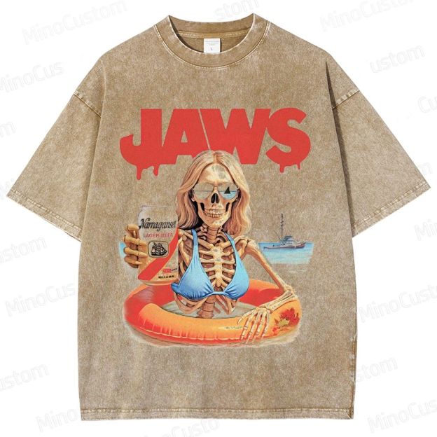 Jaws - Inspired Vintage Washed T - shirt