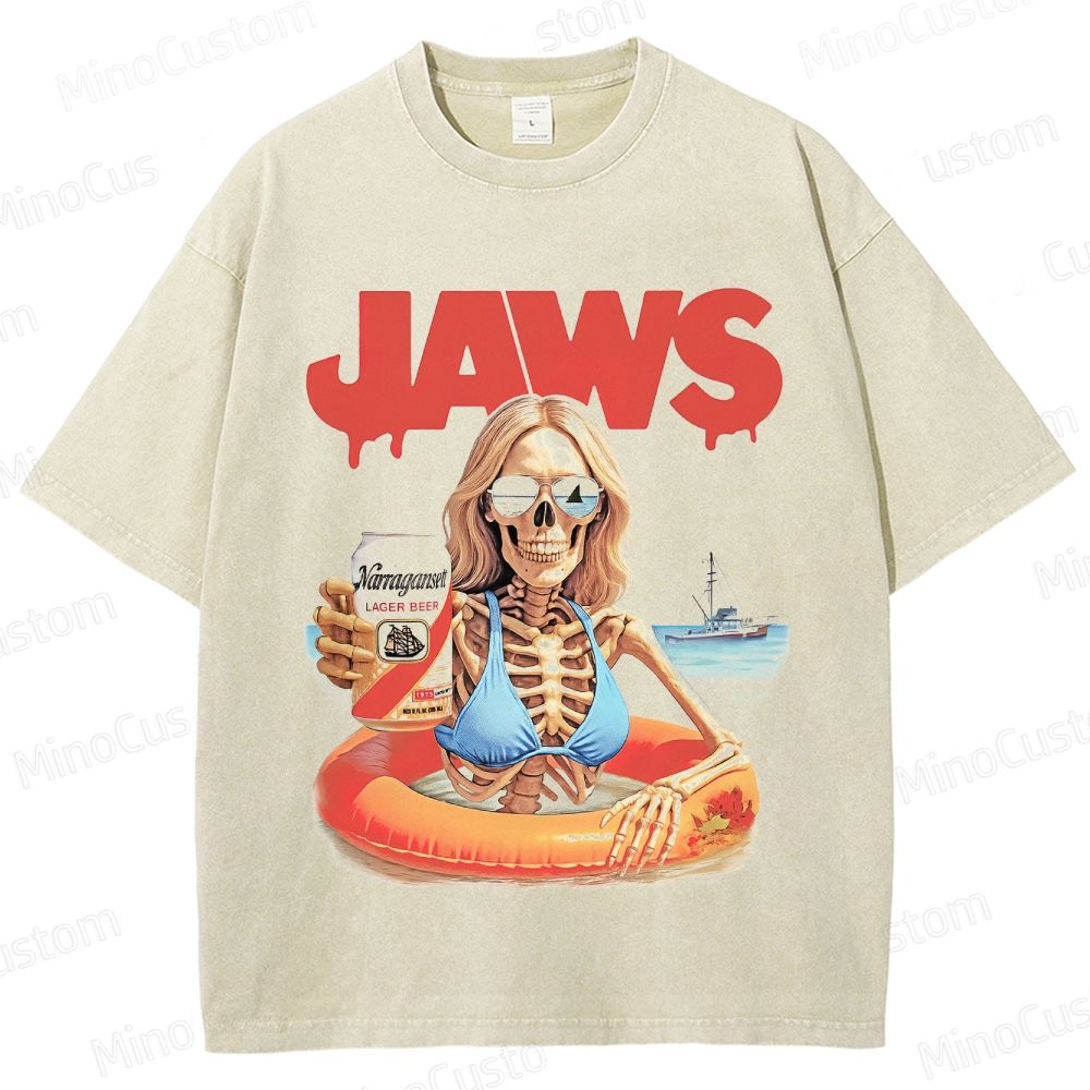 Jaws - Inspired Vintage Washed T - shirt