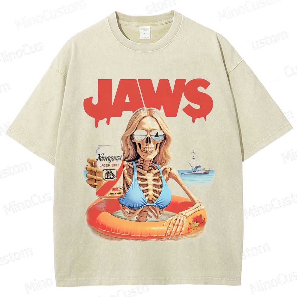 Jaws - Inspired Vintage Washed T - shirt