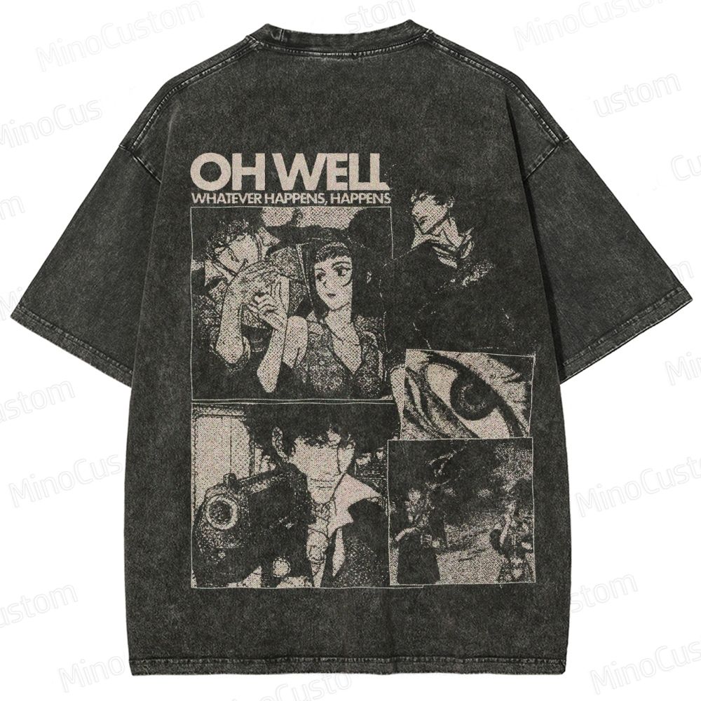 Cowboy Bebop Vintage Washed T - shirt