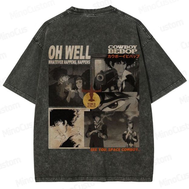 Cowboy Bebop Vintage Washed T - shirt