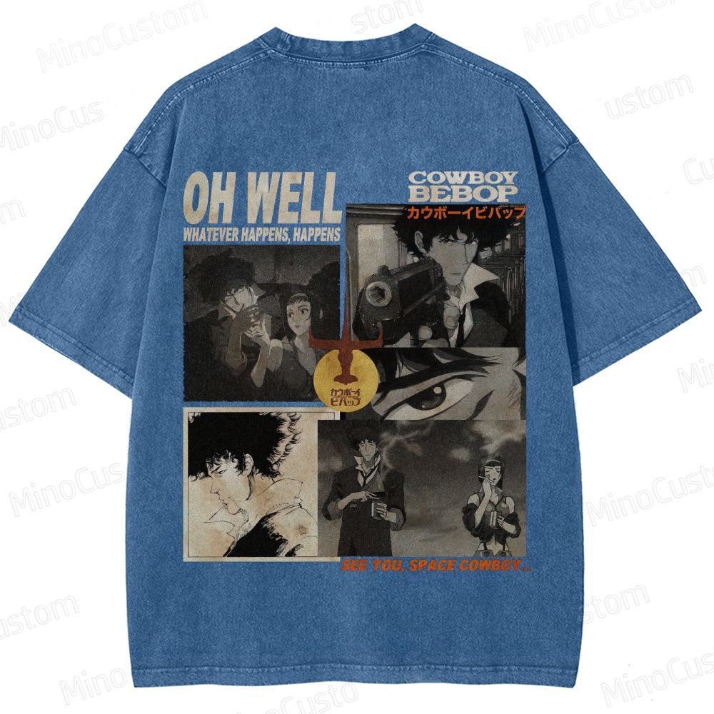 Cowboy Bebop Vintage Washed T - shirt
