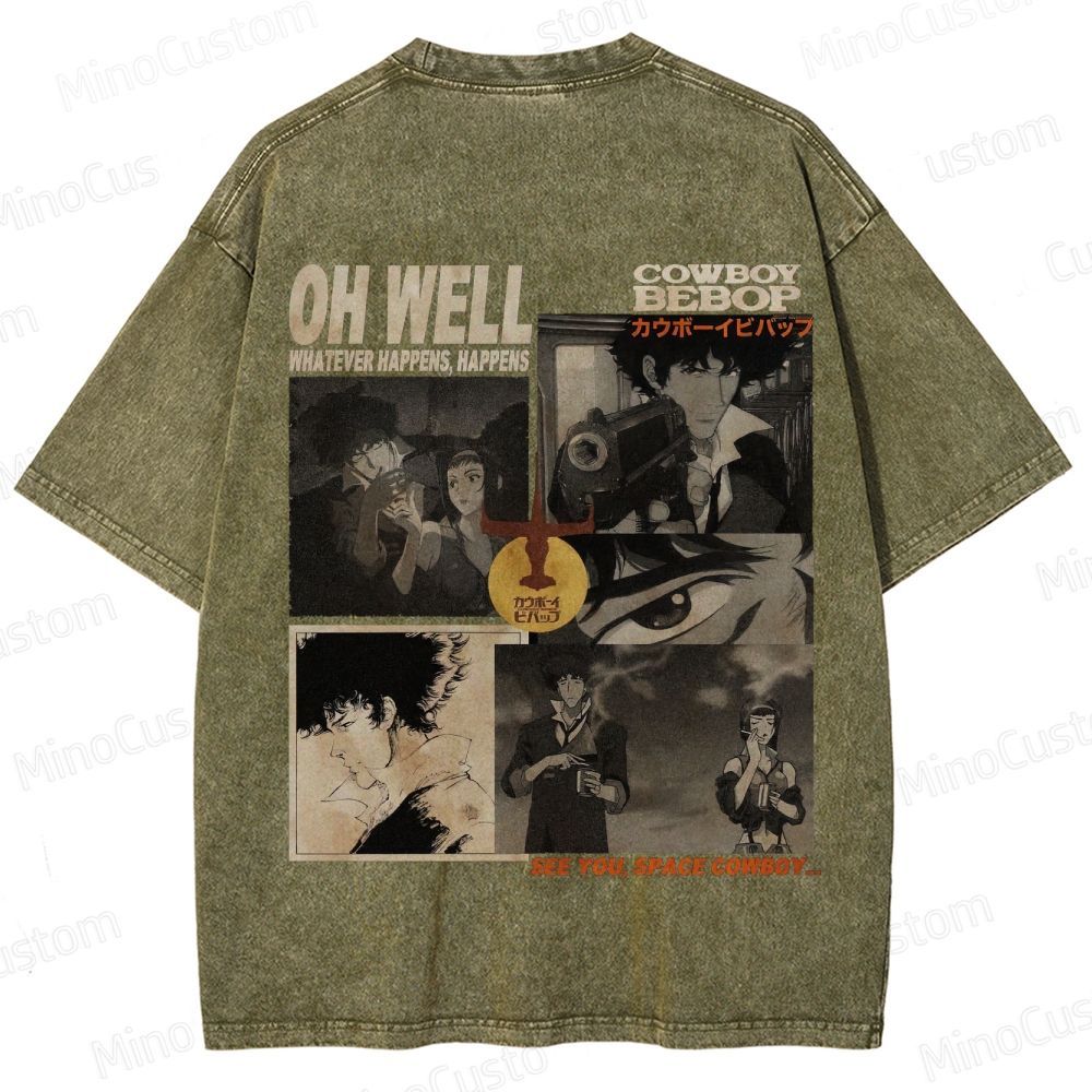 Cowboy Bebop Vintage Washed T - shirt