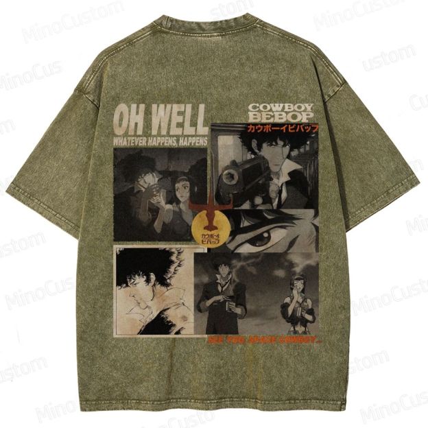Cowboy Bebop Vintage Washed T - shirt