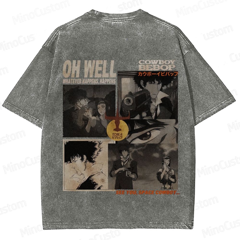 Cowboy Bebop Vintage Washed T - shirt