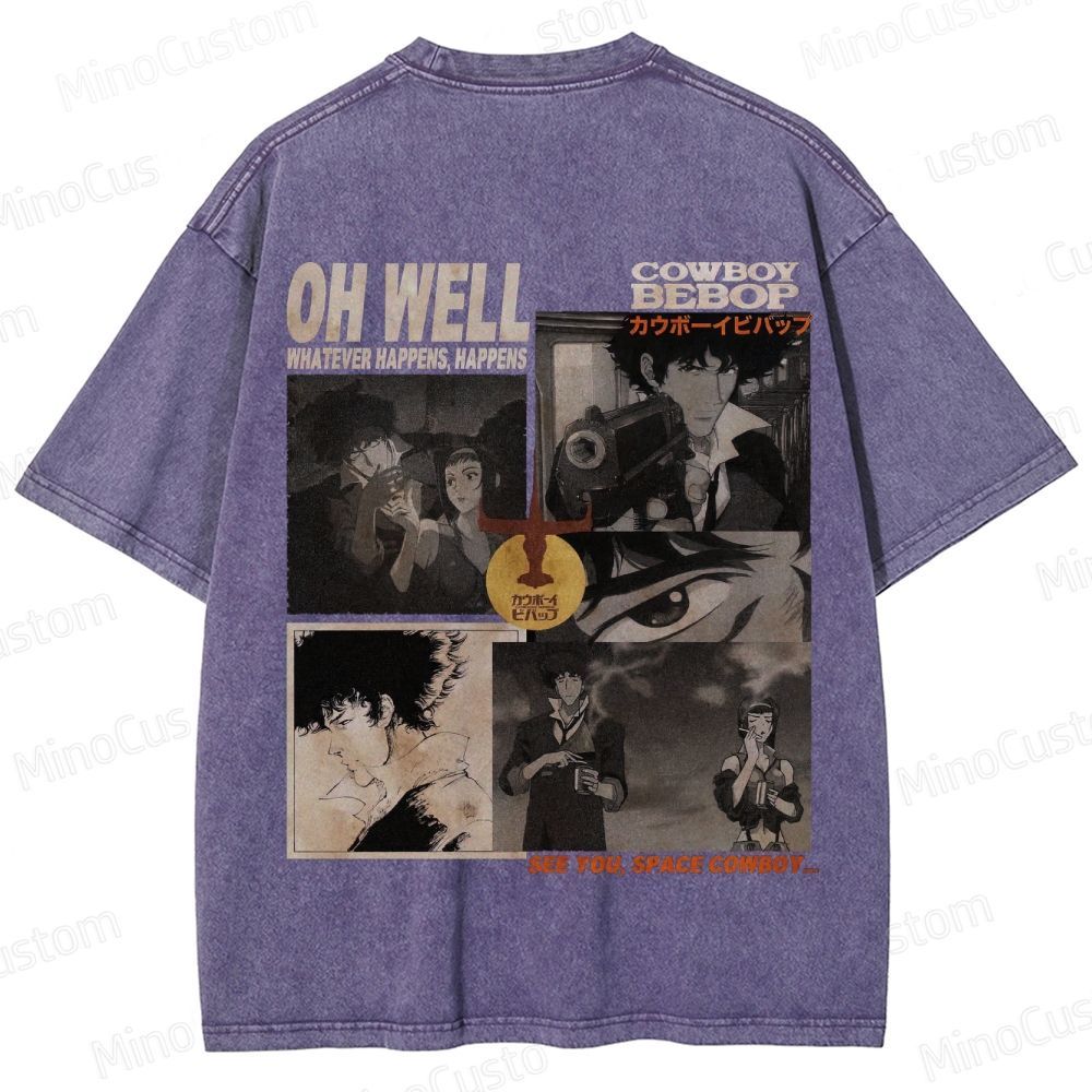 Cowboy Bebop Vintage Washed T - shirt