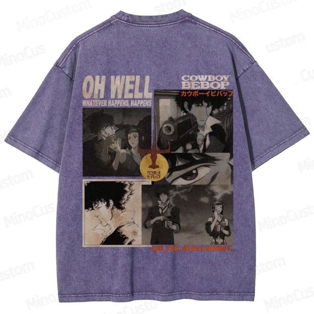 Cowboy Bebop Vintage Washed T - shirt