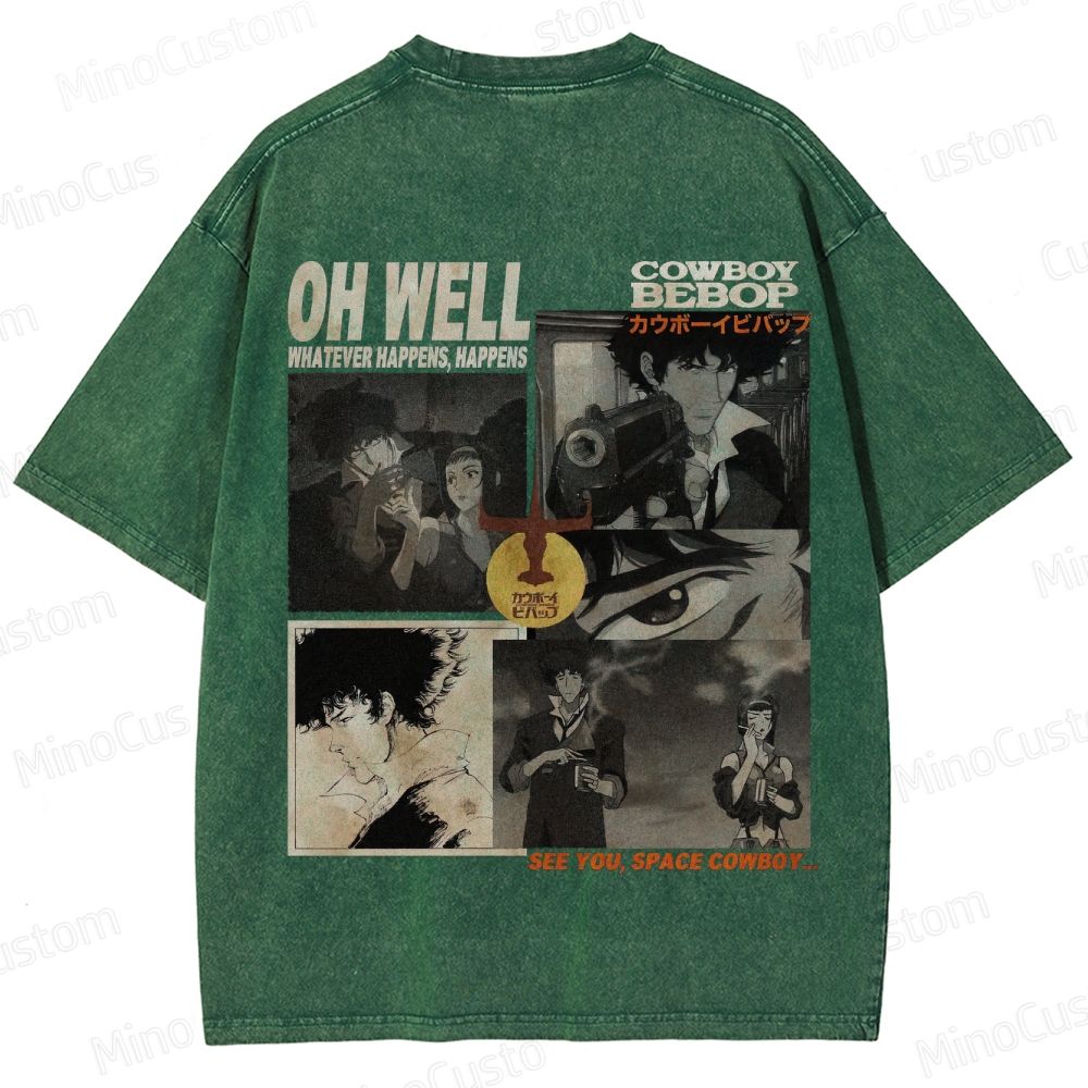 Cowboy Bebop Vintage Washed T - shirt