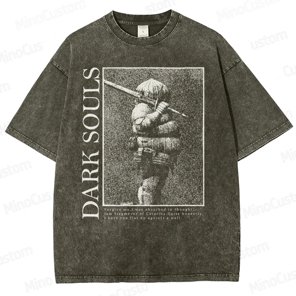 Siegmeyer Of Catarina Dark Souls Soulsborne Washed T-Shirt 