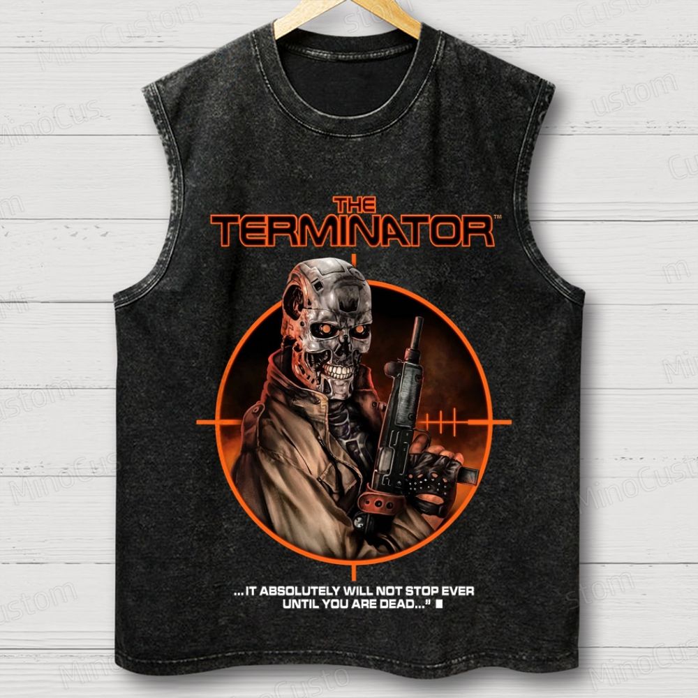 The Terminator Vintage Washed Sleeveless Tank Top