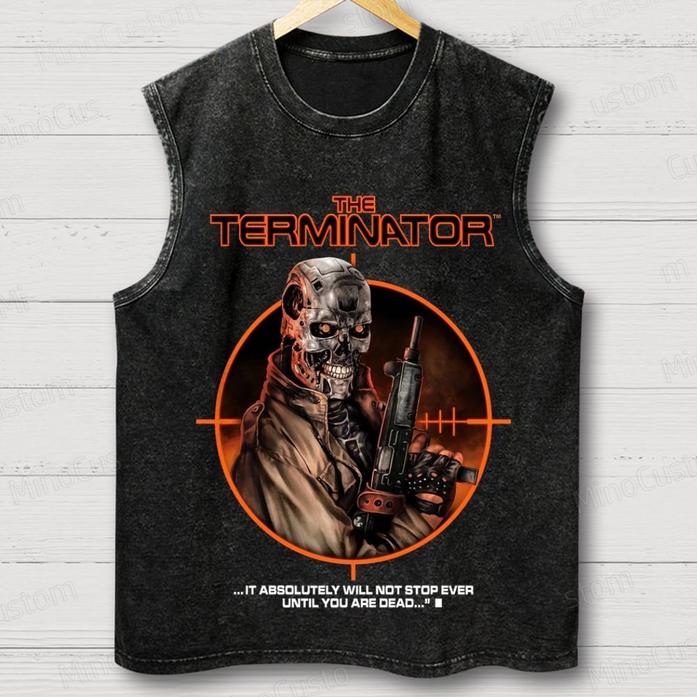 The Terminator Vintage Washed Sleeveless Tank Top