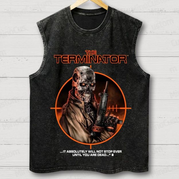 The Terminator Vintage Washed Sleeveless Tank Top