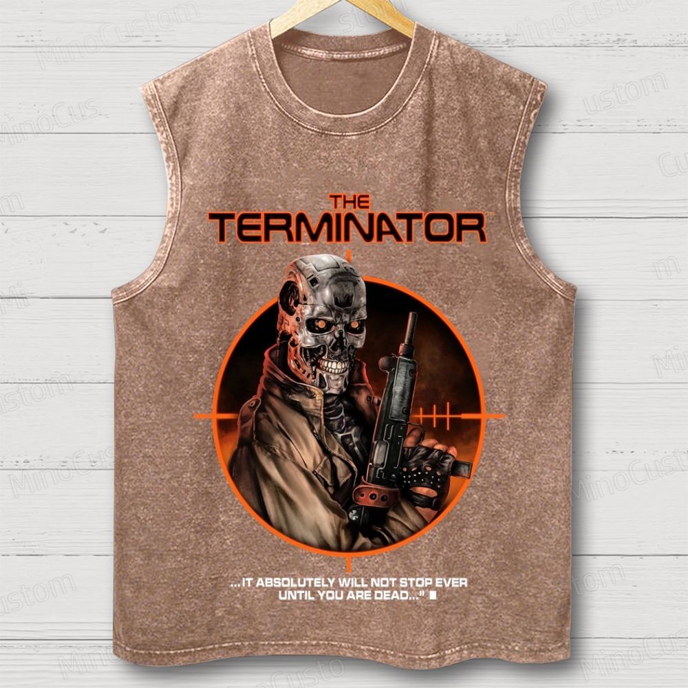 The Terminator Vintage Washed Sleeveless Tank Top
