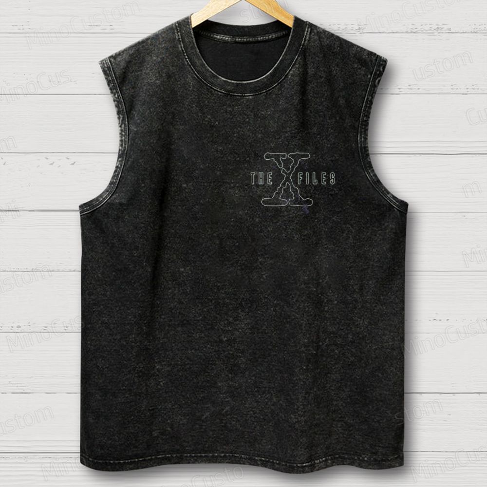 The X - Files Vintage Washed Sleeveless Tank Top