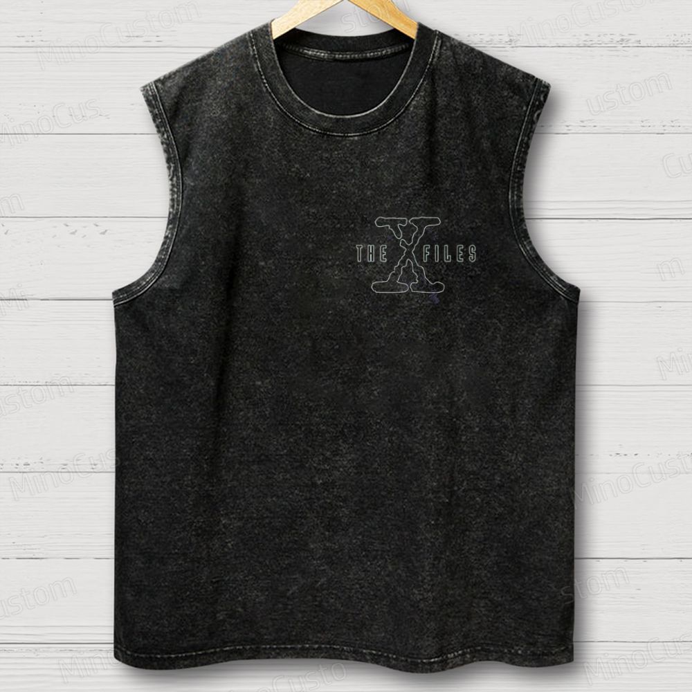The X - Files Vintage Washed Sleeveless Tank Top