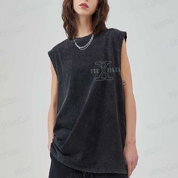 The X - Files Vintage Washed Sleeveless Tank Top