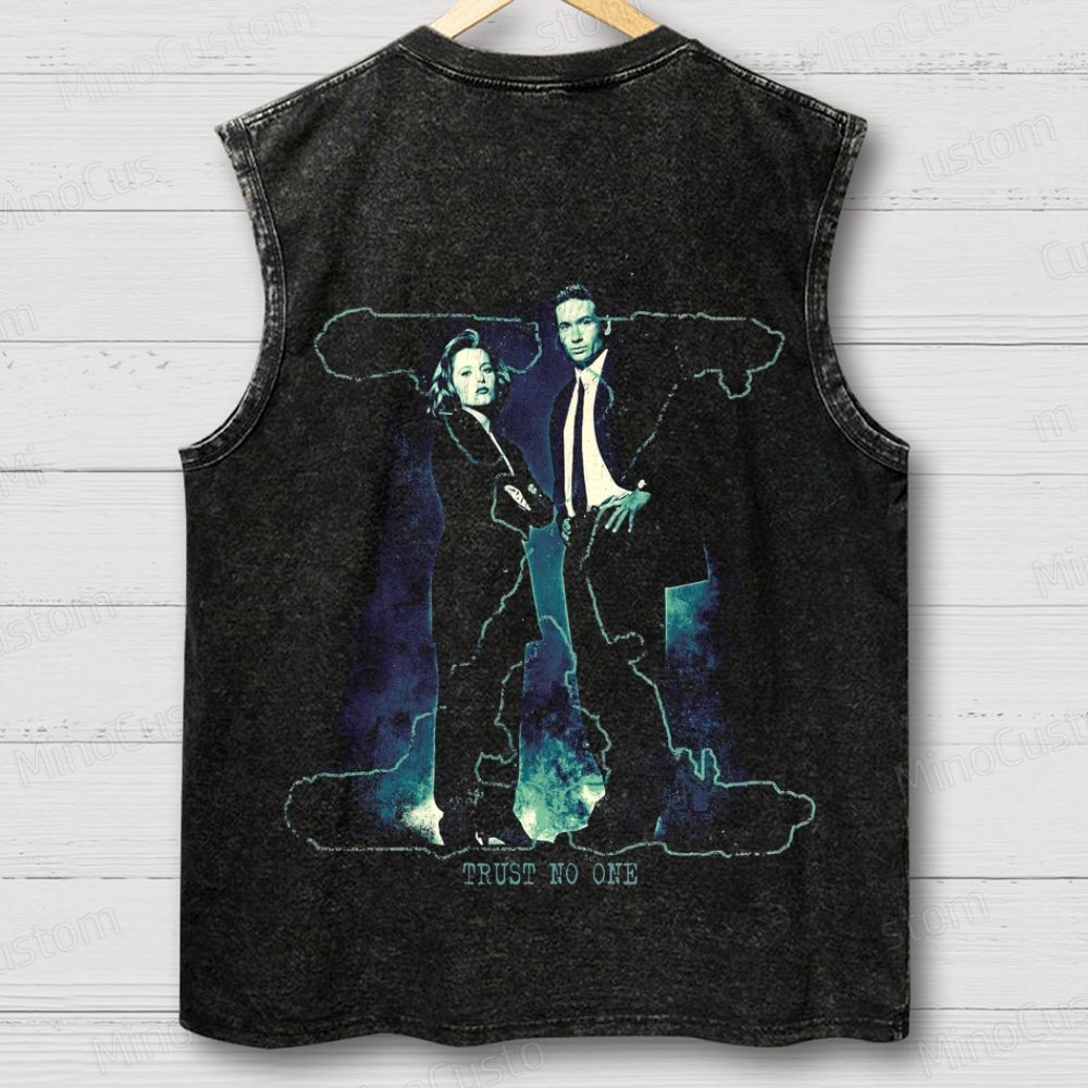 The X - Files Vintage Washed Sleeveless Tank Top