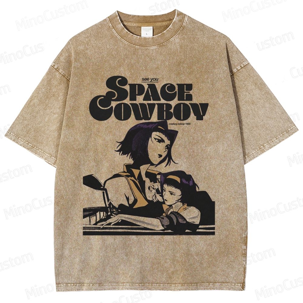 Cowboy Bebop “See You Space Cowboy” Vintage Washed T - shirt