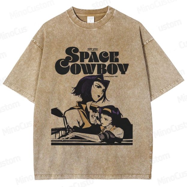 Cowboy Bebop “See You Space Cowboy” Vintage Washed T - shirt