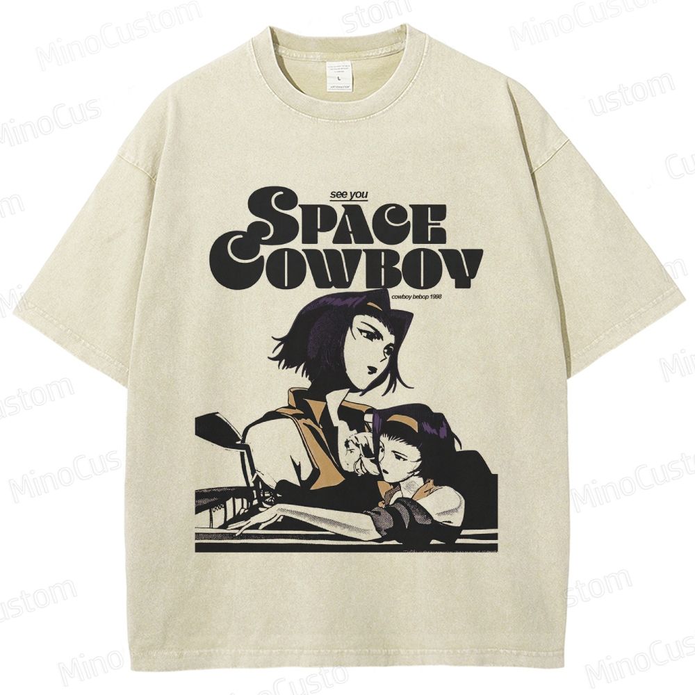 Cowboy Bebop “See You Space Cowboy” Vintage Washed T - shirt