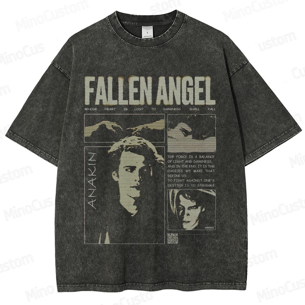 Star Wars Anakin Fallen Angel Vintage Washed T - shirt