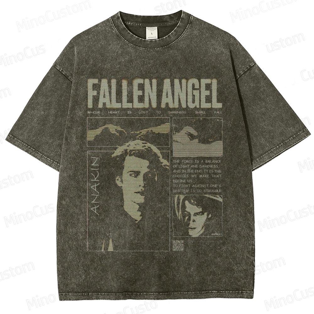 Star Wars Anakin Fallen Angel Vintage Washed T - shirt