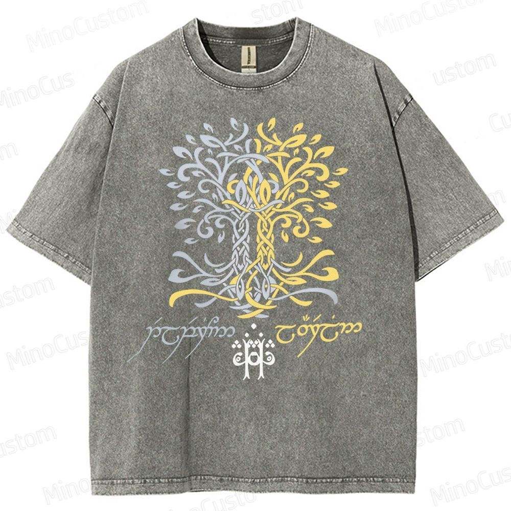 The Silmarillion Two Trees Of Valinor  Washed T-Shirt 