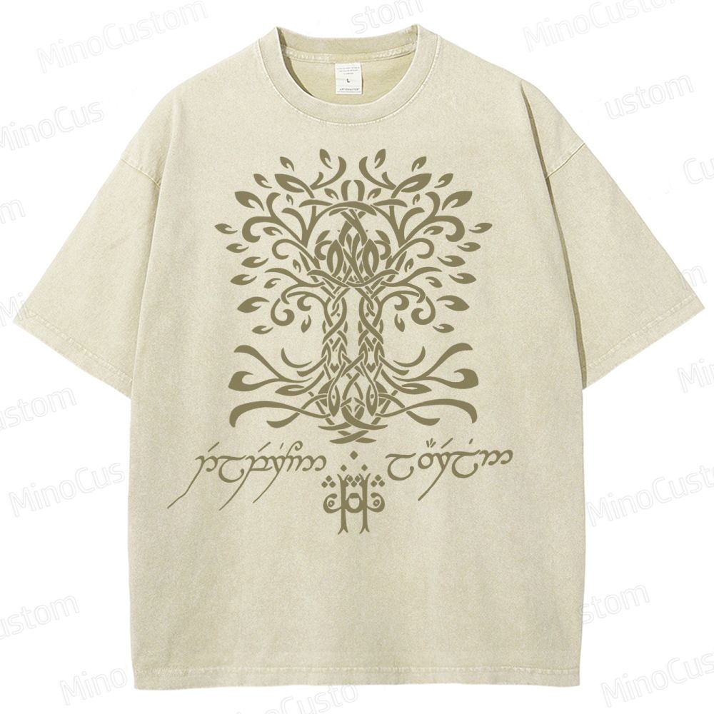 The Silmarillion Two Trees Of Valinor  Washed T-Shirt 