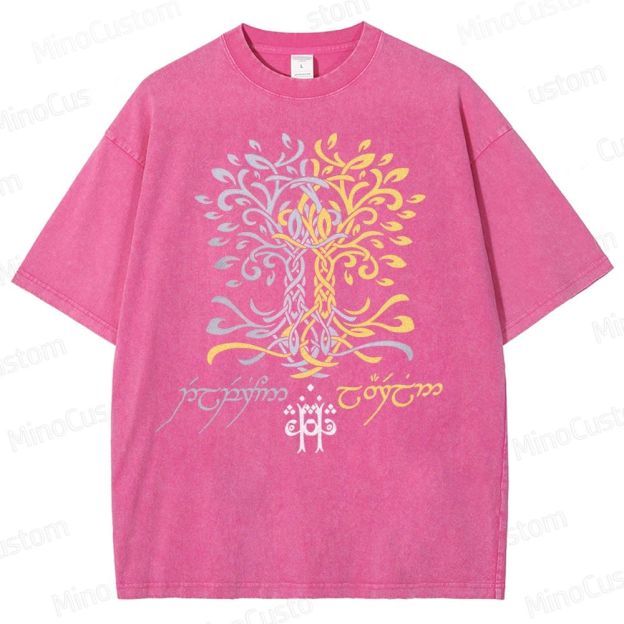 The Silmarillion Two Trees Of Valinor  Washed T-Shirt 